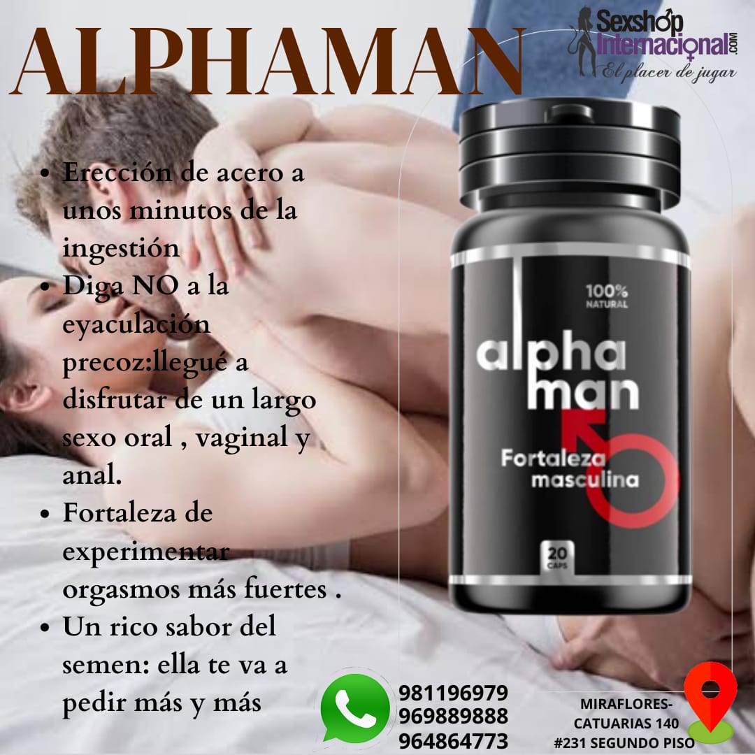 SUPLEMENTO ALPHAMAN-AUMENTA LA ENERGIA SEXUAL-SEXSHOP MIRAFLORES 